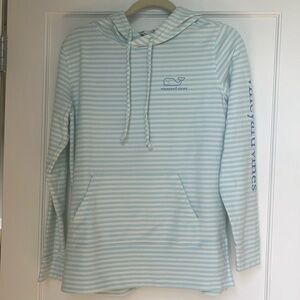 Vineyard Vines XS mint green/white striped hoodie